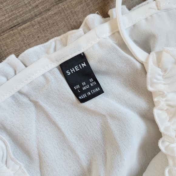 White Ruffle Dress - Picture 2 of 2